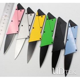 Multifunctional foldable credit card knife with stainless steel no logo UDTEK2005